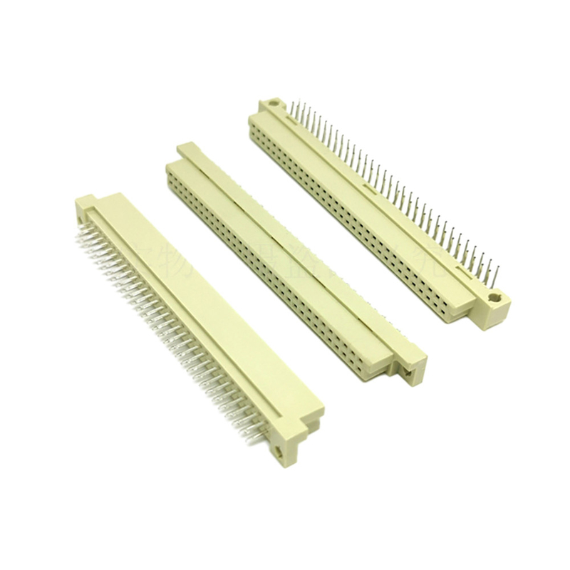 Din41612 2.54mm Pitch DIN connettore 48 pin femminile 3 file presa tipo C attraverso buco verticale vassoio imballaggio